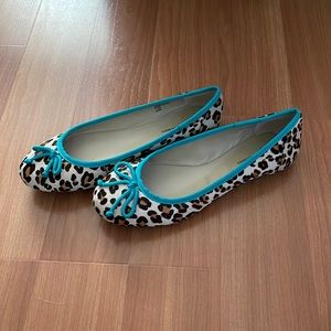 INC International Concepts Leopard/teal flats